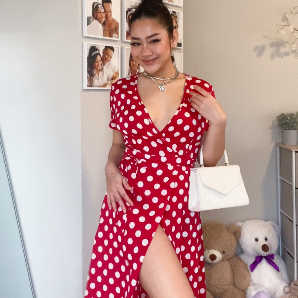 POLKA DOT MAXI DRESS